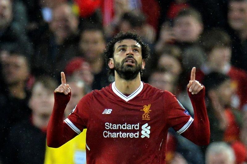 Salah anotó dos goles ante la Roma.