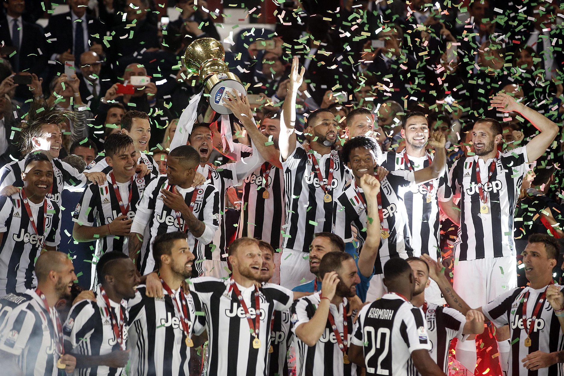 Juventus campeonó al Copa Italia 17-18.